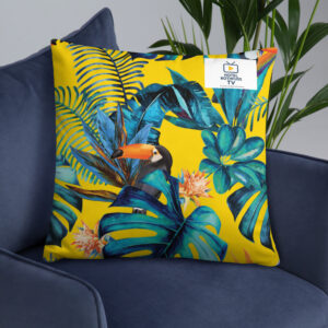 Basic-Kissen mit Motiv und Logo